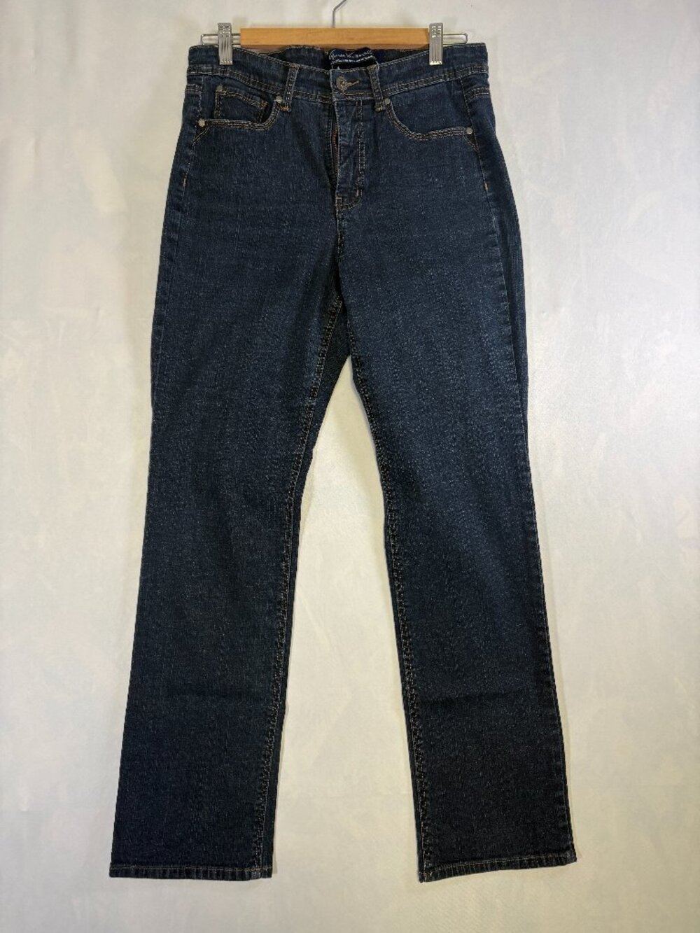 Gloria Vanderbilt Amanda Jeans Women's Size 12 Dark Wash Straight Leg